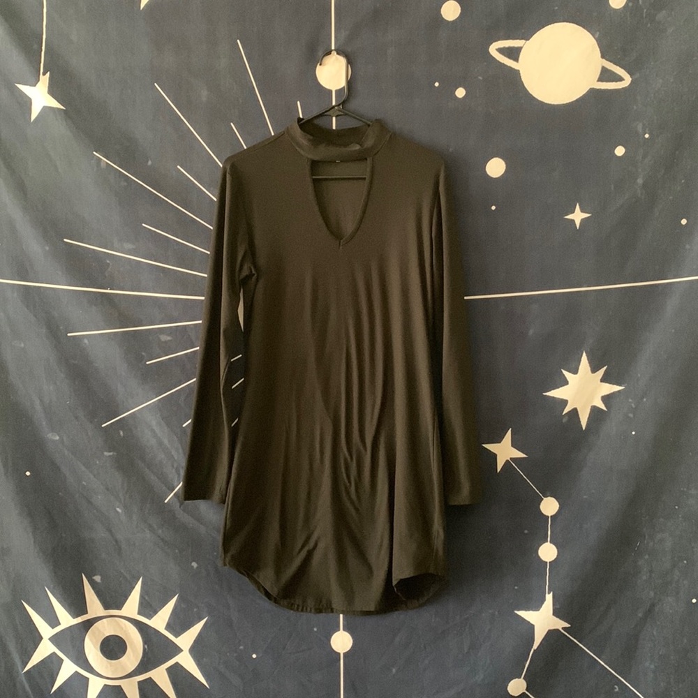 Soft Black Bodycon Dress